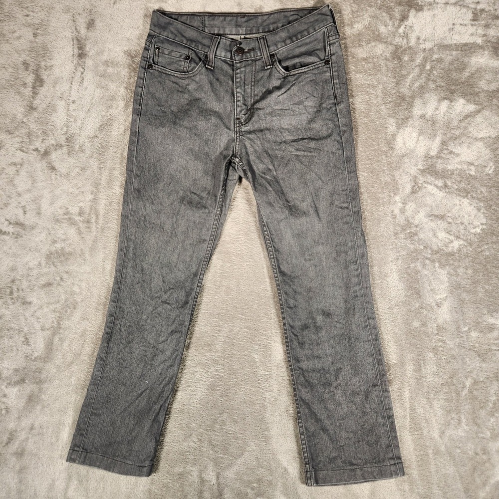 Levi's 514 Straight Fit Jeans Mens 30x30 Grey Excellent Denim Pants